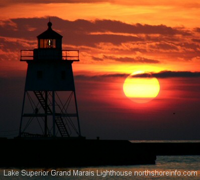 Grand Marais Lighthouse Lake Superior
